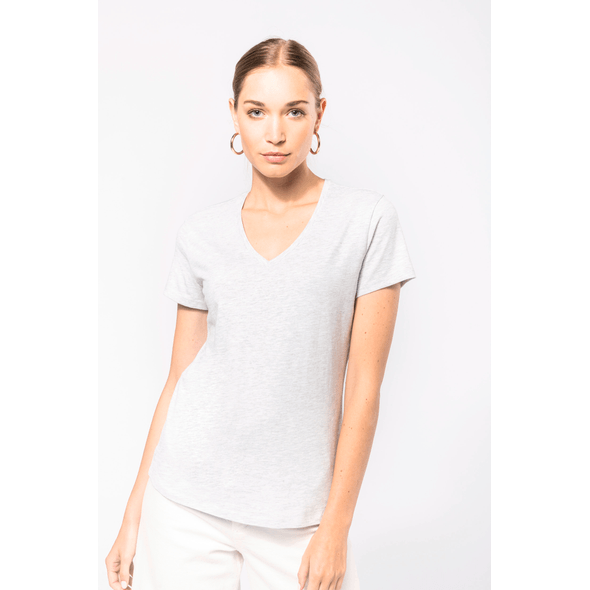Kariban | Women's short-sleeved v-neck t-shirt